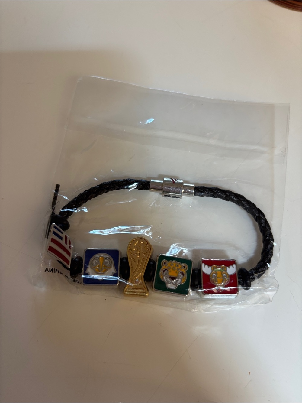 FIFA World Cup Bank of America Bracelet with Multicolor Football Charms
